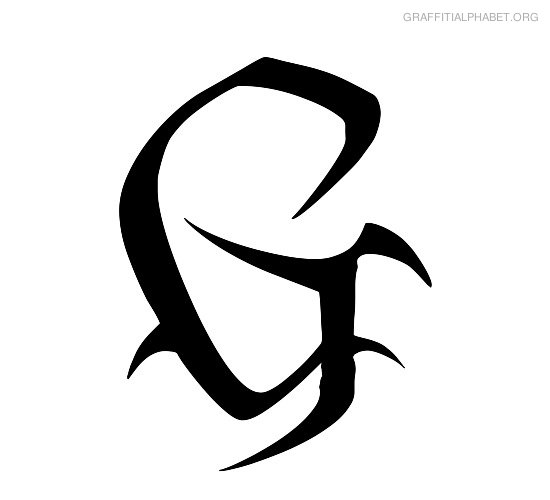 Graffiti Alphabet G Graffiti Letter G Printables | Graffiti ...