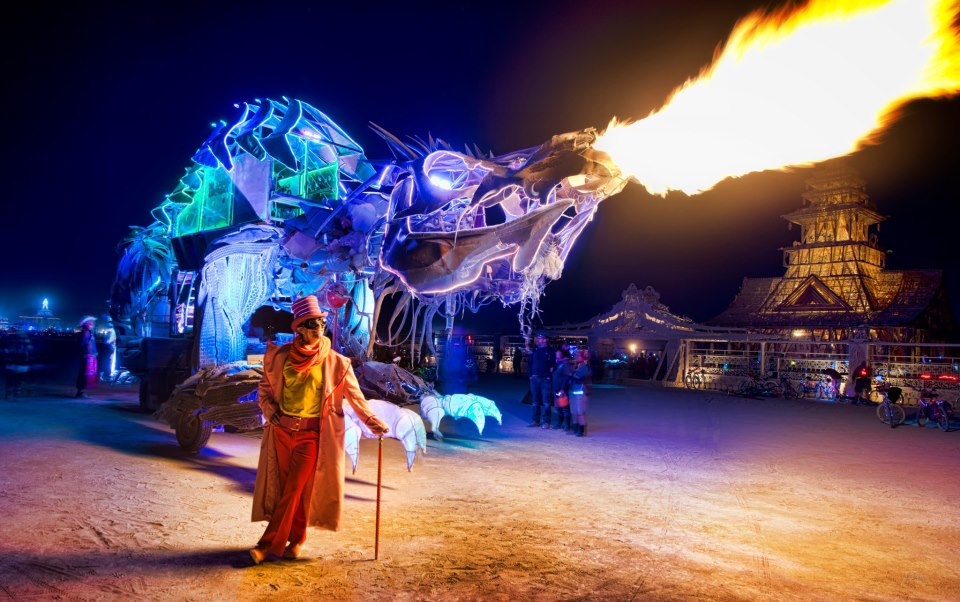 Fire-Breathing Dragon Joins Rally for Detroit Institute of Arts ...