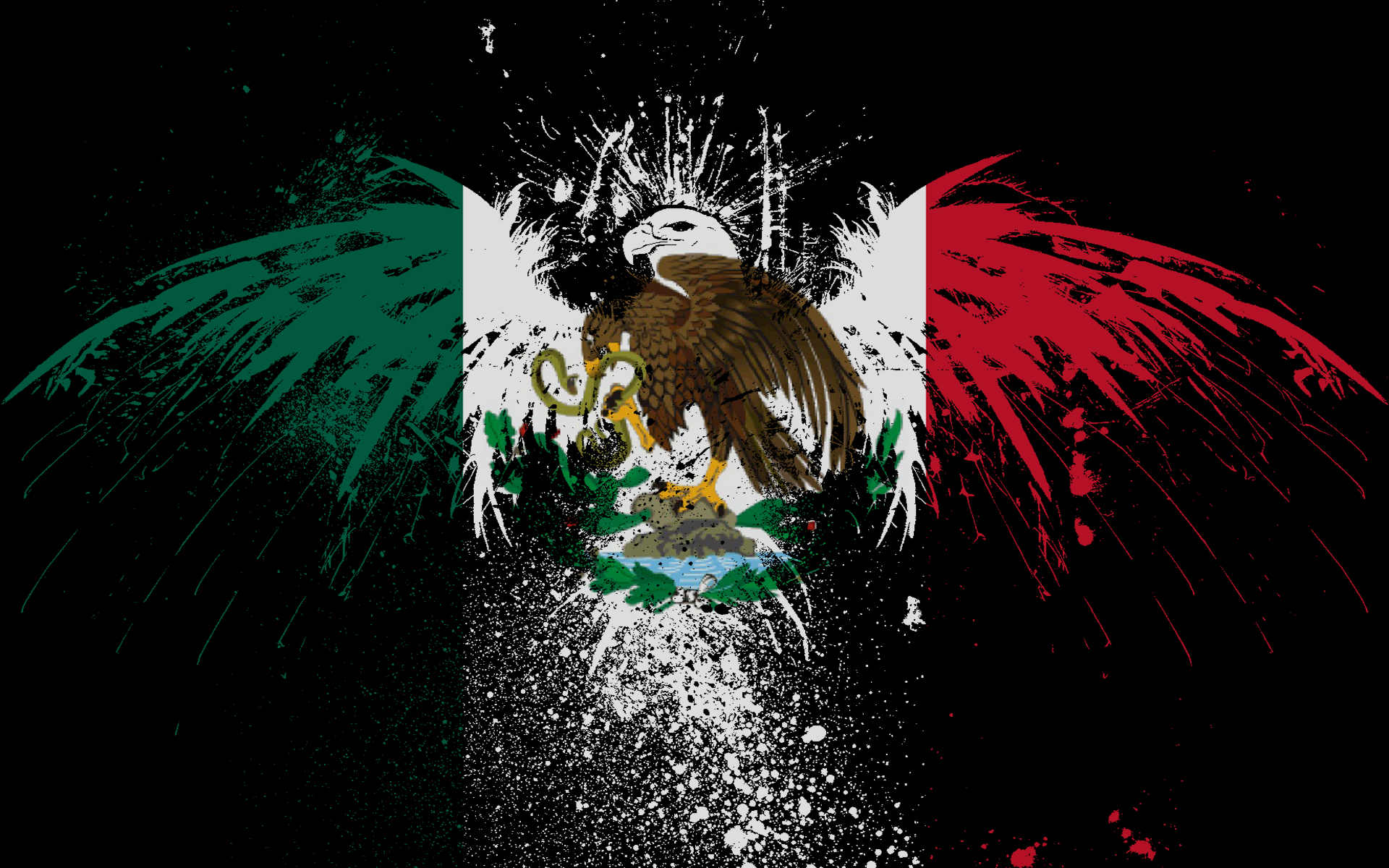 Mexico Flag 1920x1200px #851918
