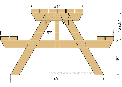 Free Plans For Picnic Table | DIY Woodworking Plans