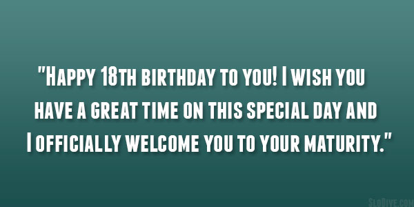 26 Poetic 18th Birthday Quotes