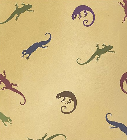 salamander stencil...cute for a boys room http://www ...