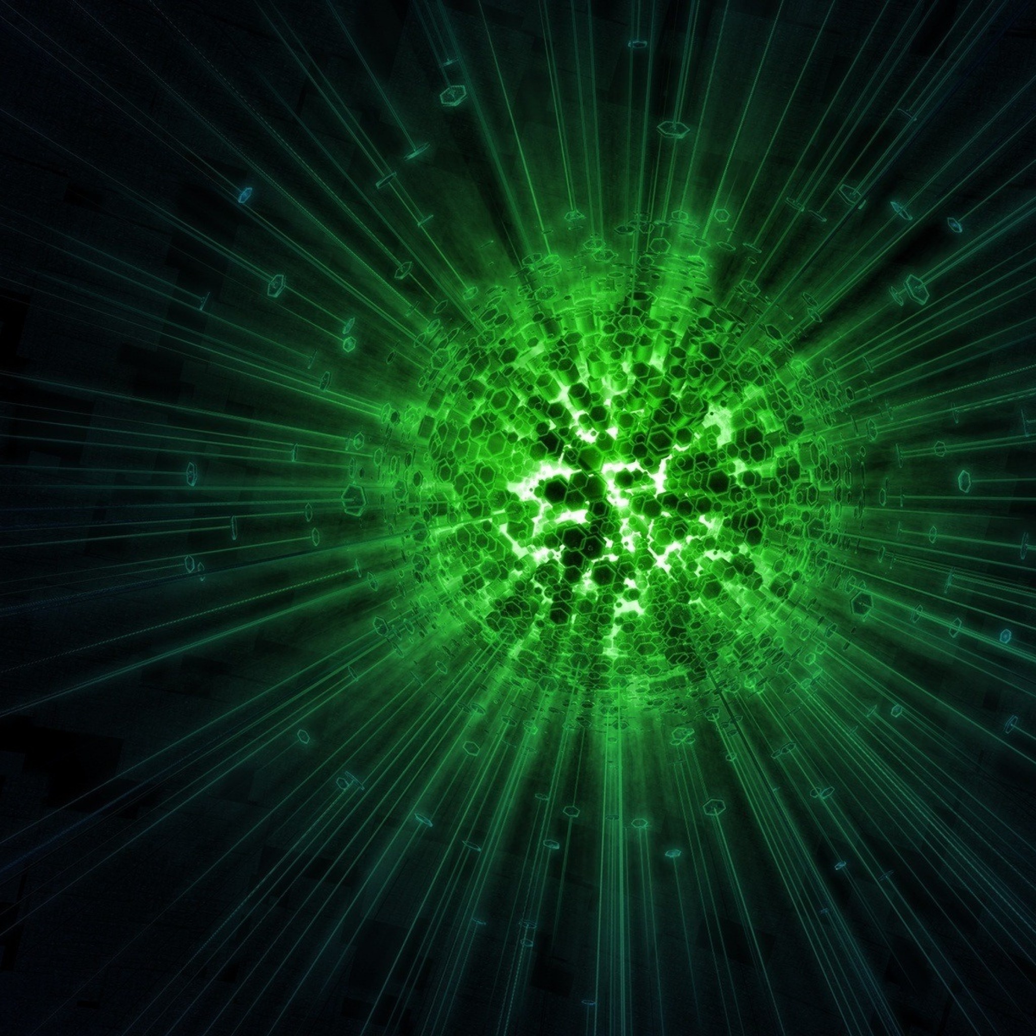 sphere, graphics, honeycomb, light, 3d | Free HD wallpapers