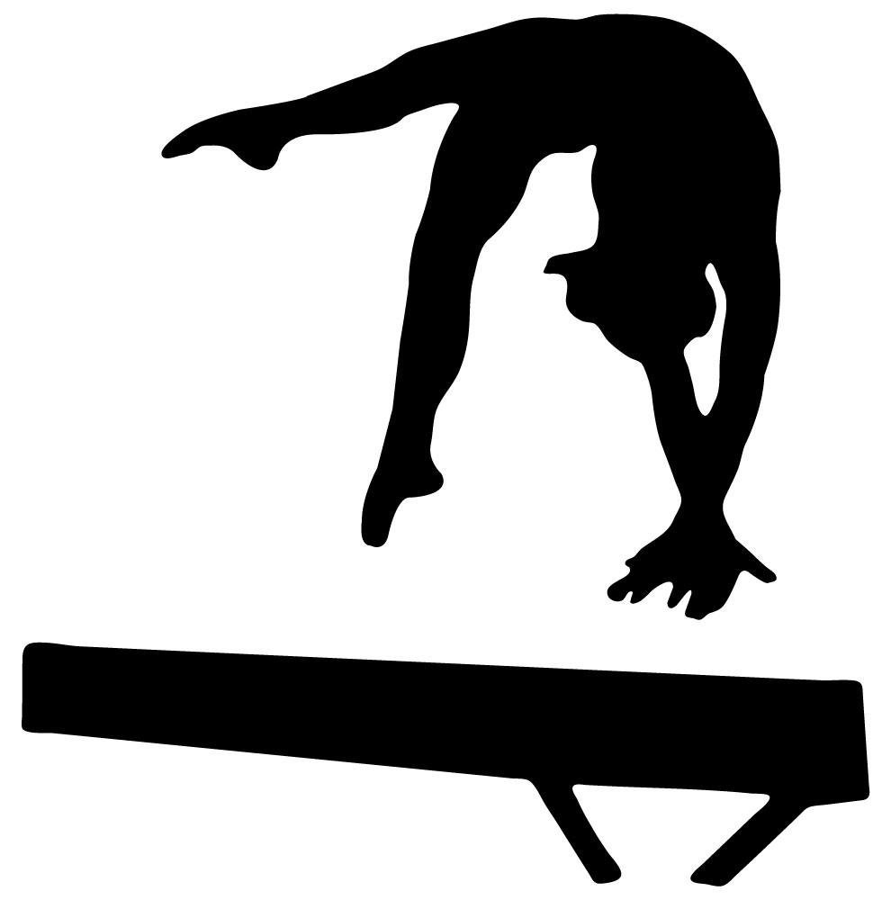 Amazon.com - Gymnastics Silhouette Style - 17 Balance Beam Hand ...