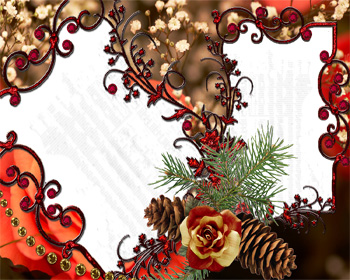 Abstract Floral Frame Picture | Frame Tag