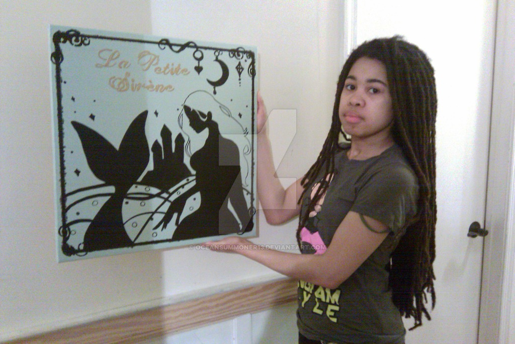 The Little Mermaid Silhouette Painting by OceanSummoner13 on ...