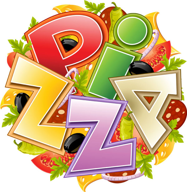Cartoon pizza 05 - vector material Download Free Vector,PSD,FLASH ...