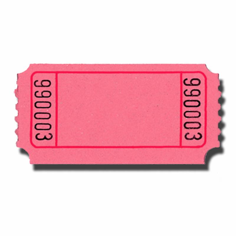 1" x 2" Blank Carnival Style Roll Tickets - Doolin's Party Supplies