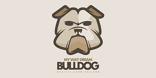My Way Dream Bulldog logo • LogoMoose - Logo Inspiration