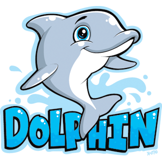 Cartoon Dolphin Heat Transfer - X-it Heat Transfer