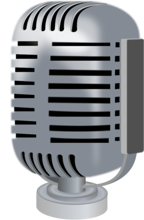 Old Style Microphone Clipart, vector clip art online, royalty free ...