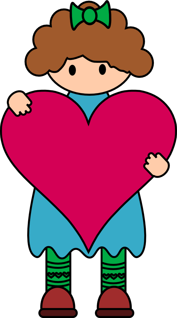 Picture Of A Heart To Color