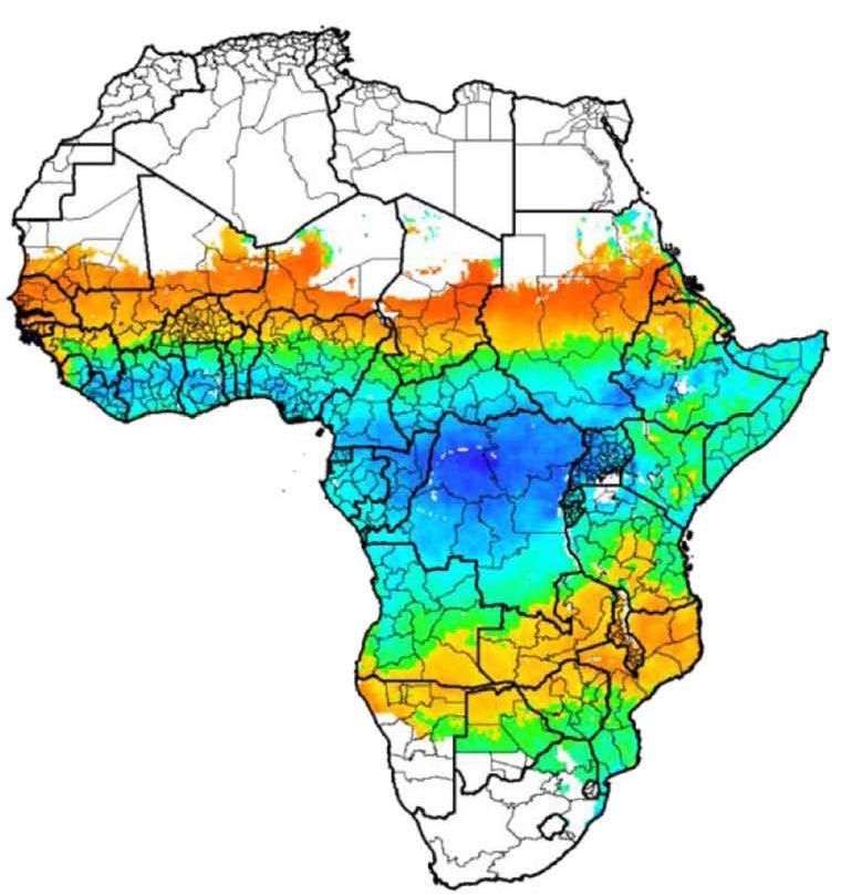 African Rainfall Map