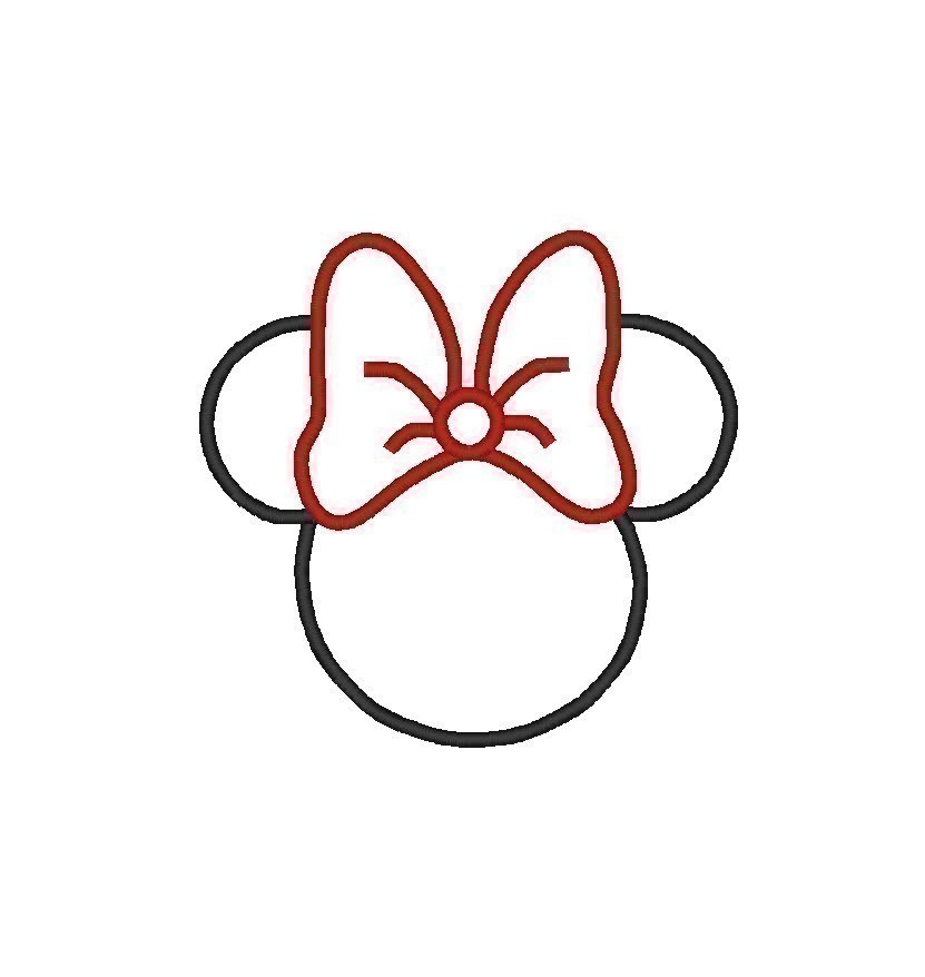 Free Printable Minnie Mouse Head Stencil Tattoo