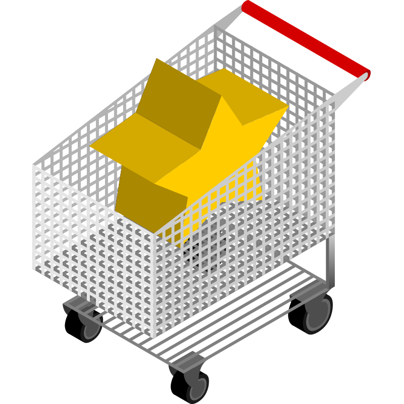 Clipart - CM Isometric Shopping Cart