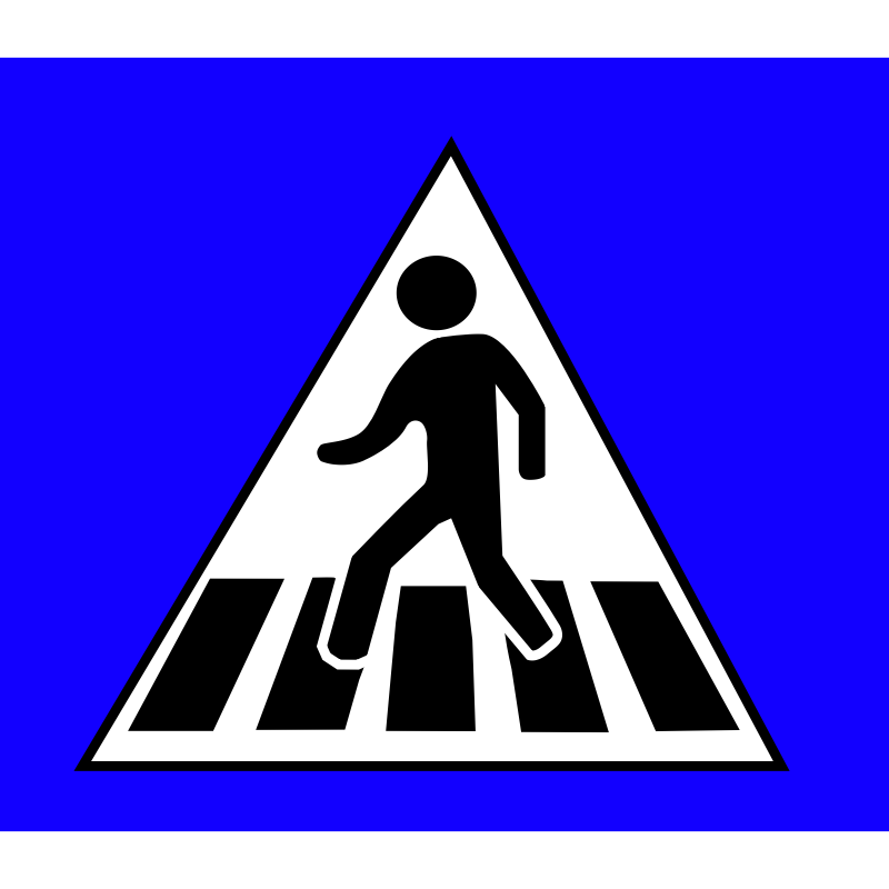 Clipart - Crossing Traffic Sign