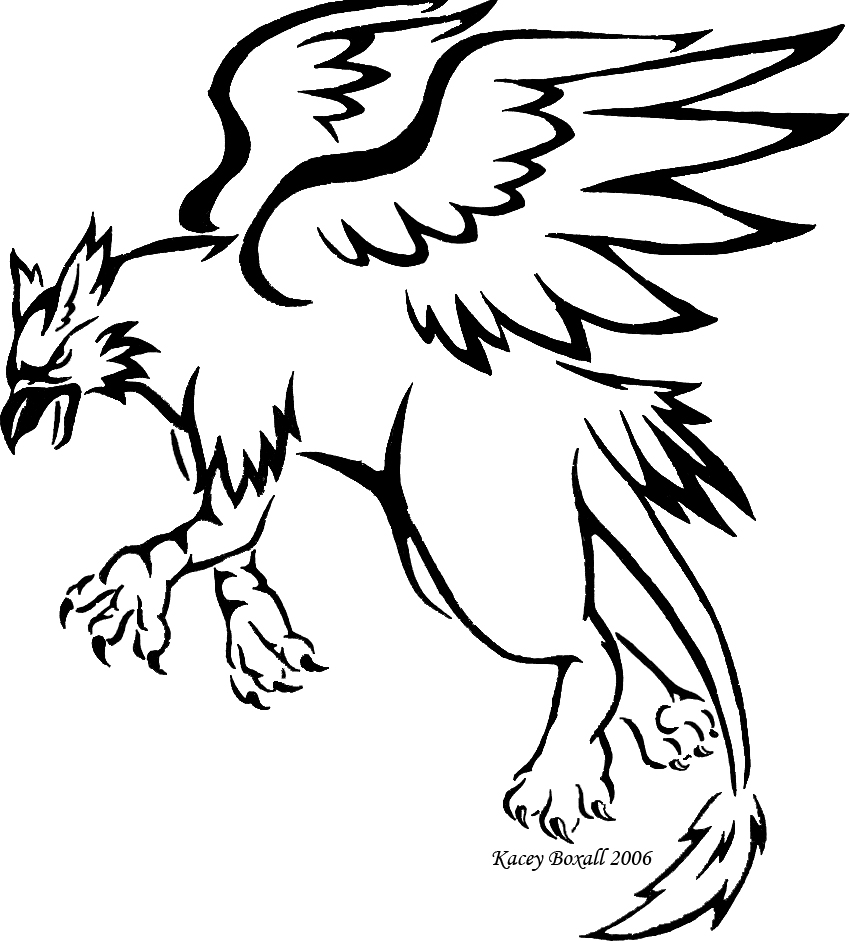 Gryphon tattoo design by CF by Gryphon-club on deviantART
