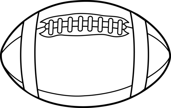 Football Clip Art Black And White | Clipart Panda - Free Clipart ...