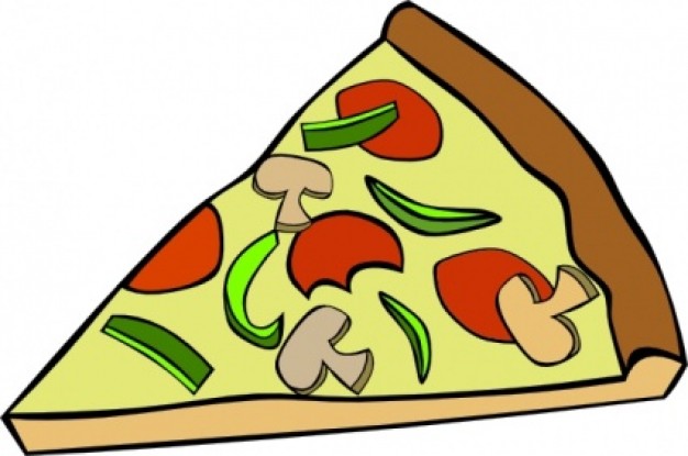 Pepperoni Pizza Slice clip art Vector | Free Download