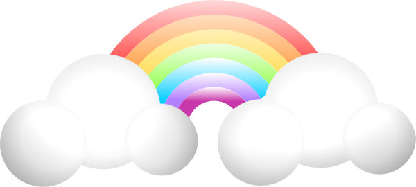 Cloud Rainbow clip art Free Vector / 4Vector
