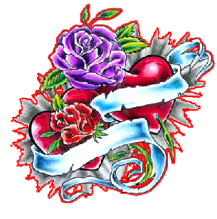 Rose Heart Tattoos