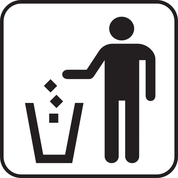Trash Litter Box clip art Free Vector / 4Vector