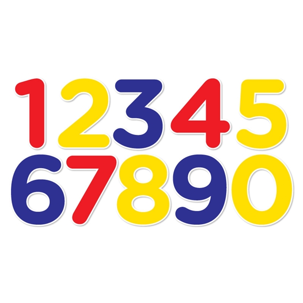 Number Sets Wall Graphics from Walls 360: Numbers Set I (Mixed Colors)