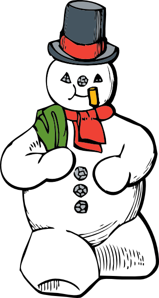 Snowman clip art Free Vector / 4Vector