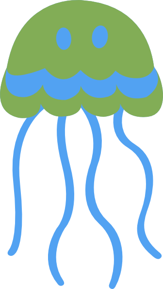 Jelly Fish clip art - vector clip art online, royalty free ...