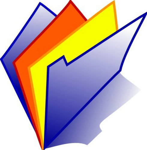 Red Yellow Folder Icon Clip Art | Free Vector Download - Graphics ...