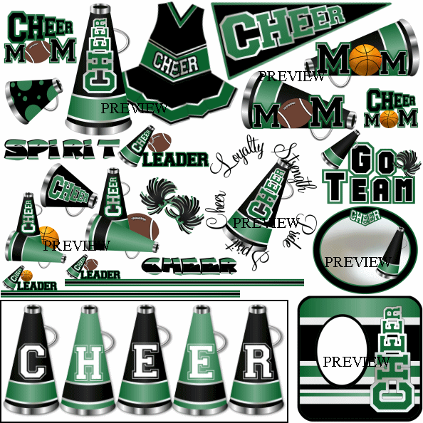 Cheerleader clip art from J.Rett