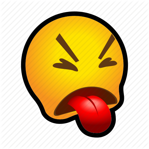 Disgust, emoticon, outline, tongue icon | Icon search engine