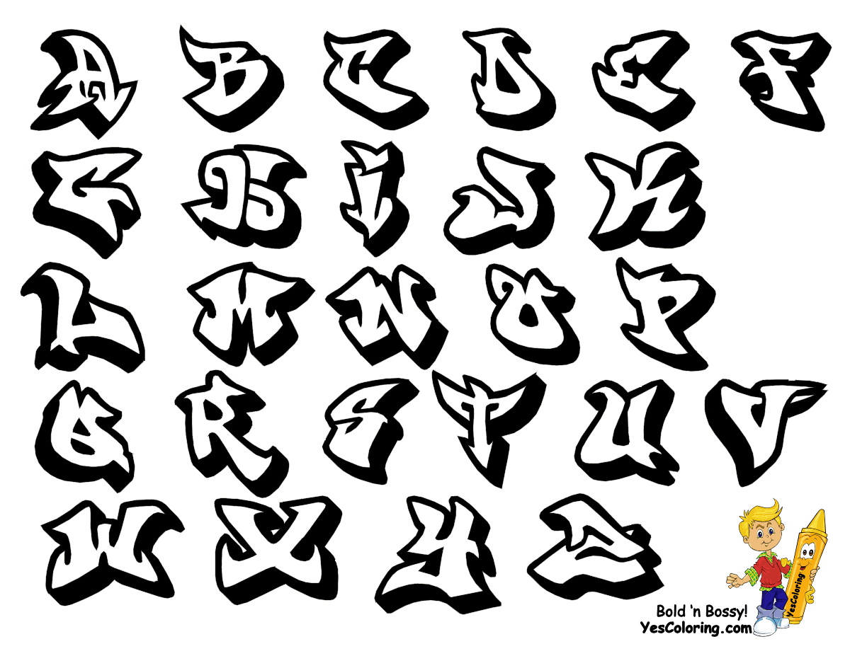 Big Boss Graffiti Alphabet | Free | Learning Letters|Graffiti ...