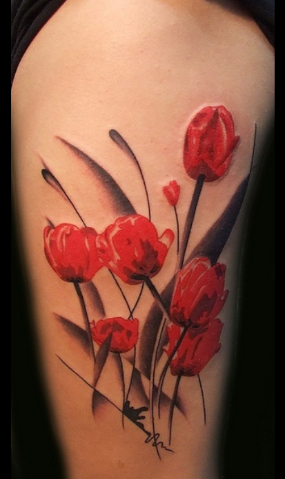 Unique Flowers Tattoos 2015