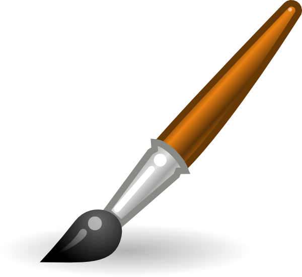 Paint Brush Clip Art Black And White | Clipart Panda - Free ...