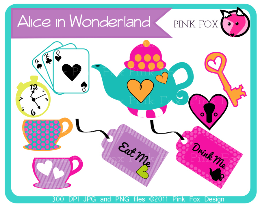 DeviantArt: More Like alice in wonderland teaparty clip art by ...