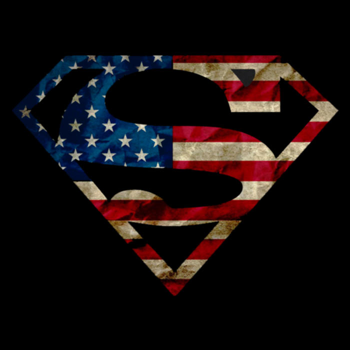 Superman American Flag Logo T-Shirt - The Shirt List