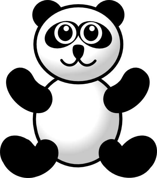 Panda Toy Clip Art at Clker.com - vector clip art online, royalty ...