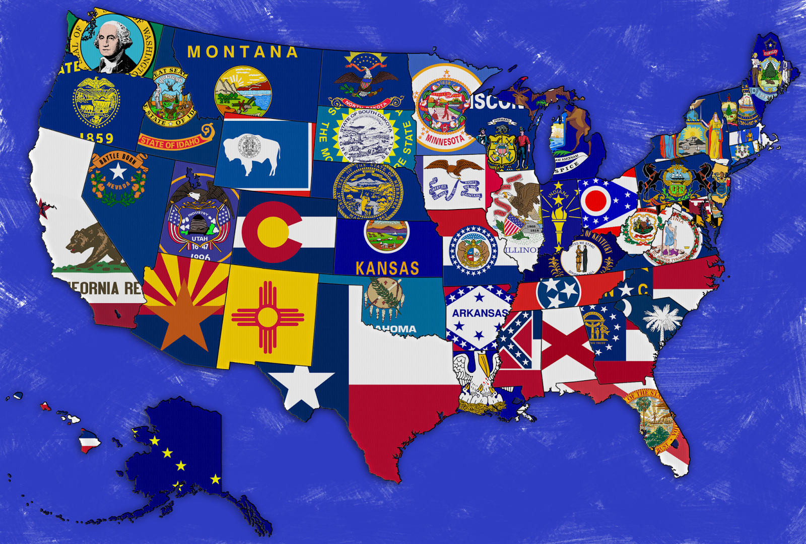 Todd's Postcard-Swap Countries (2013-2014): USA