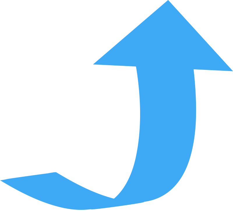 Curved Arrow Pointing Up Clipart - Free Clip Art Images