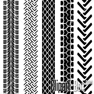 CLIPART TIRE TRACKS | Royalty free vector design