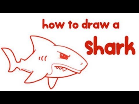 How to Draw a Shark (Step By Step Guide) | Mocomi Kids - YouTube
