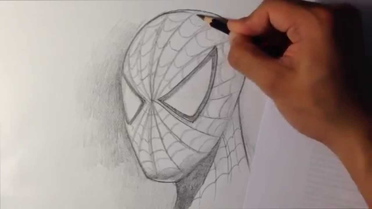 How to Draw Spider-man in Fine Art Style - Easy Drawings - YouTube