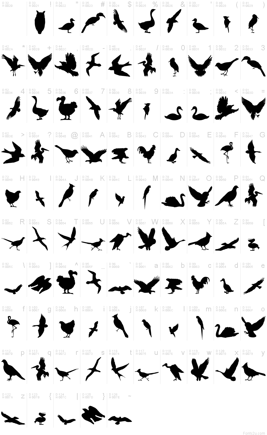 Birds of a Feather font