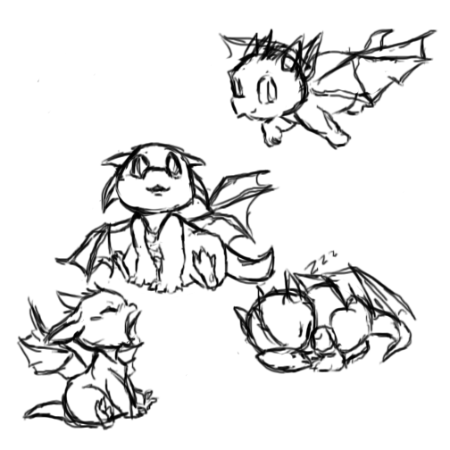 baby dragon sketch dump by HyperactiveInnocence on DeviantArt