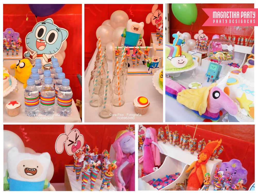 amazing world of gumball / adventure time Birthday Party Ideas ...