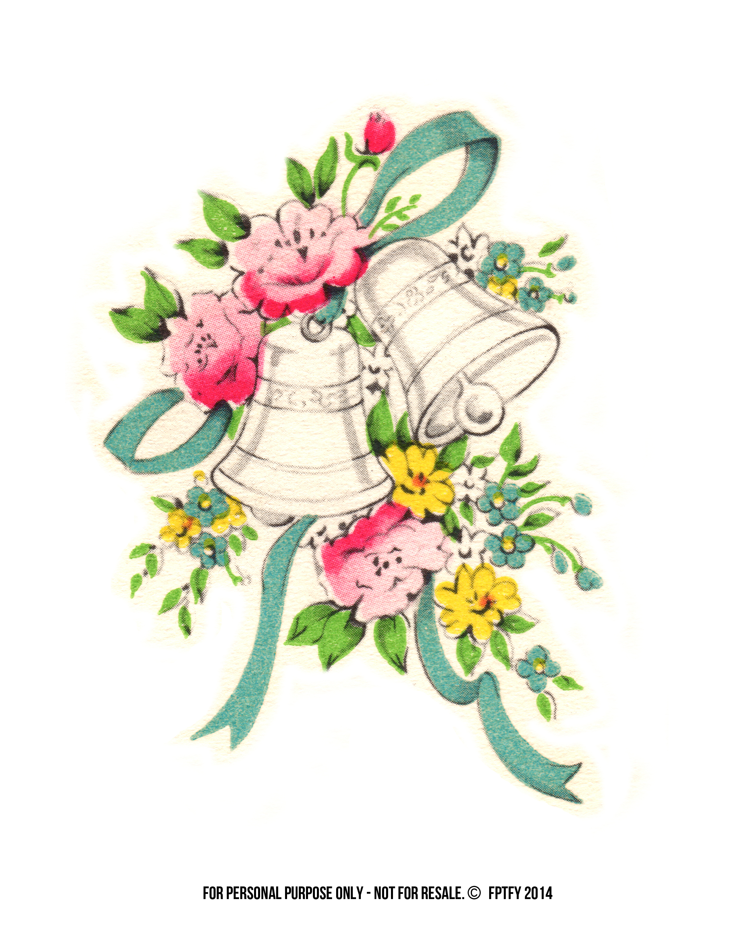 Free Vintage Wedding Bell Clip Art with Lori Hairston! - Free ...