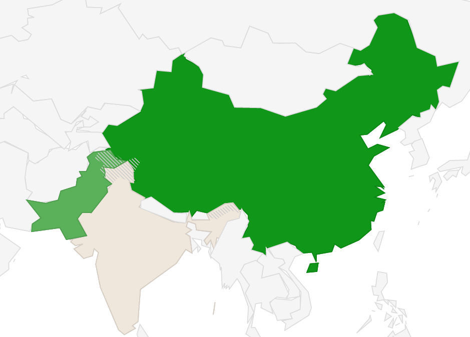 The World's Three Largest Arms Importers All Border One Another ...