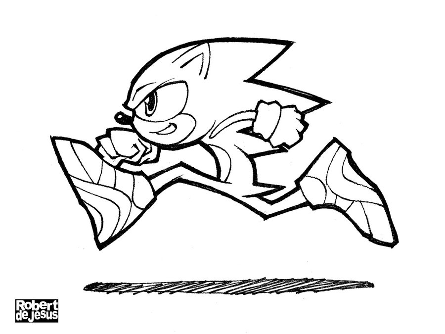 Sonic the Hedgehog Line Art by Banzchan on deviantART