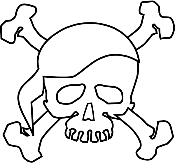 Skull And Crossbones | clip art, clip art free, clip art borders ...